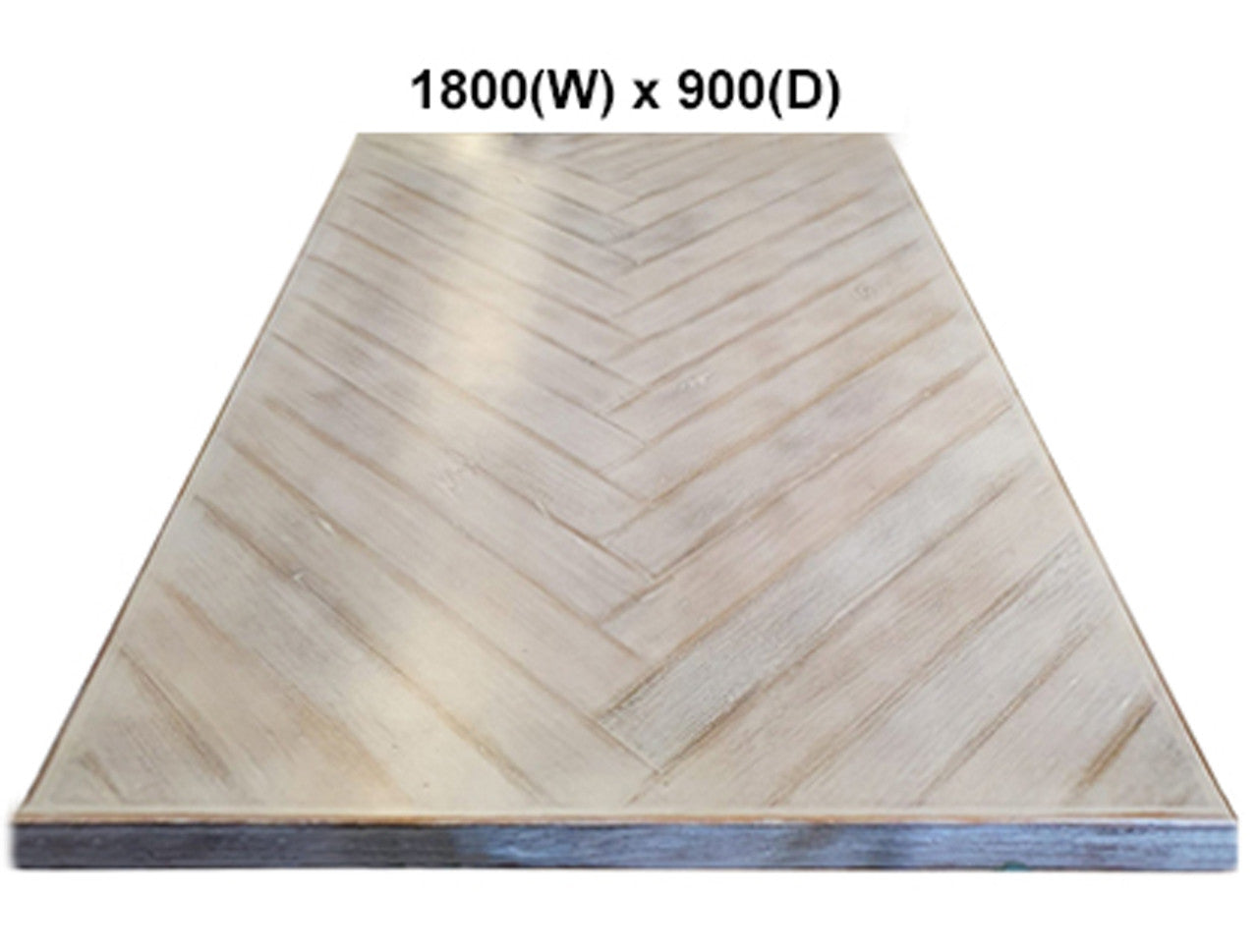 HERRINGBONE (AUSSIE MADE) DINING TABLE WITH SQUARE LEG BASE SYSTEM COLLECTION - ASSORTED STAINED COLOURS - STARTING FROM $1999