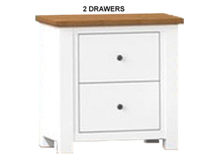 HERVEY (AUSSIE MADE) BEDSIDE TABLE COLLECTION - ASSORTED PAINTED / STAINED COLOURS - STARTING FROM $449