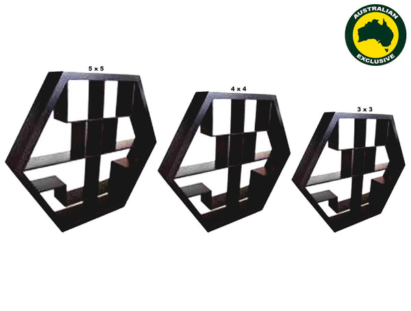 HEXAGON (AUSSIE MADE) LOWLINE ROOM DIVIDER COLLECTION - ASSORTED STAINED COLOURS - STARTING FROM $599