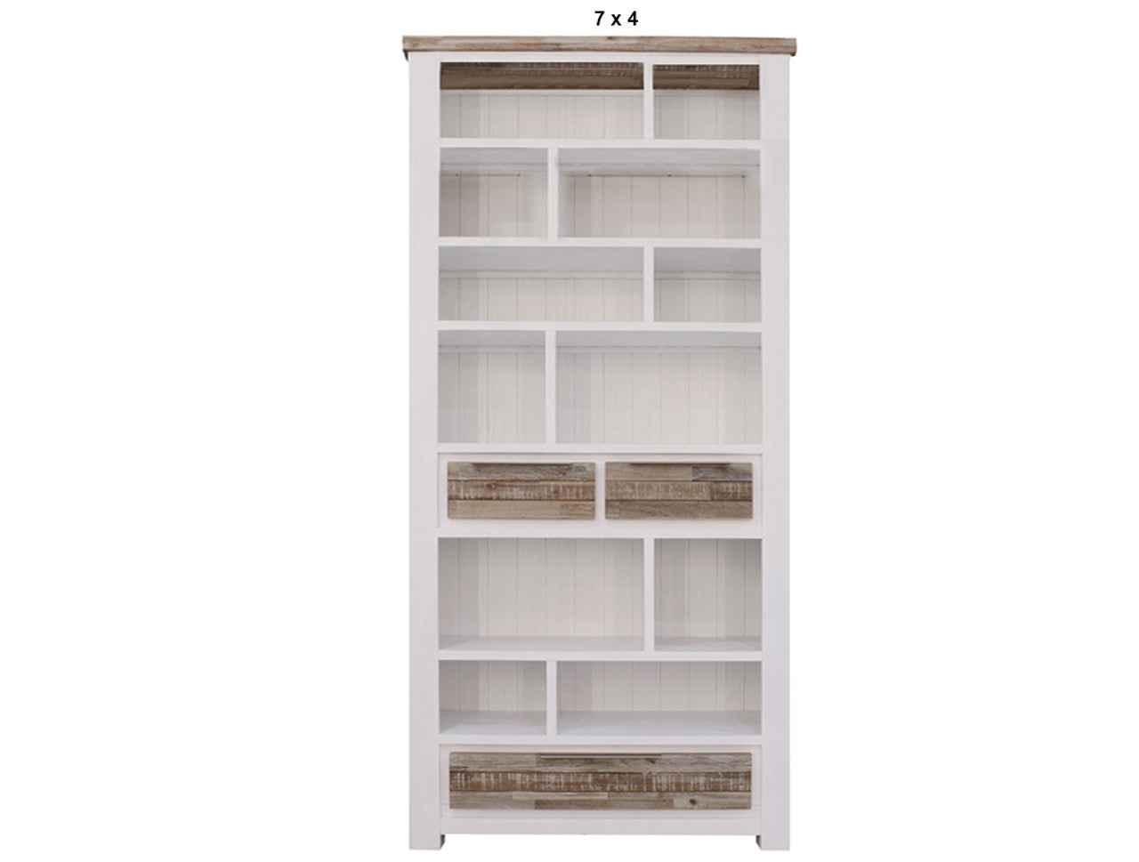 HOMESTEAD (AUSSIE MADE) HIGHLINE BOOKCASE WITH 3 DRAWERS COLLECTION - ASSORTED PAINTED / STAINED COLOURS - STARTING FROM $1399