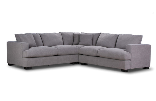 RYE 2.5 SEATER CORNER MODULAR LOUNGE SUITE - LIGHT GREY