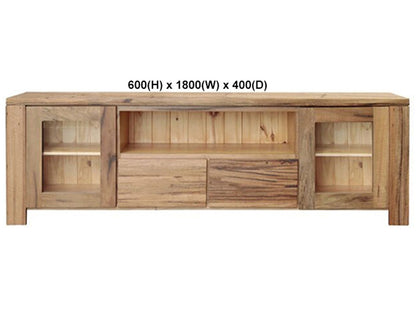 HUNTER (AUSSIE MADE) LOWLINE TV UNIT COLLECTION - TASSIE OAK COMBINATION - ASSORTED STAINED COLOURS - STARTING FROM $1699