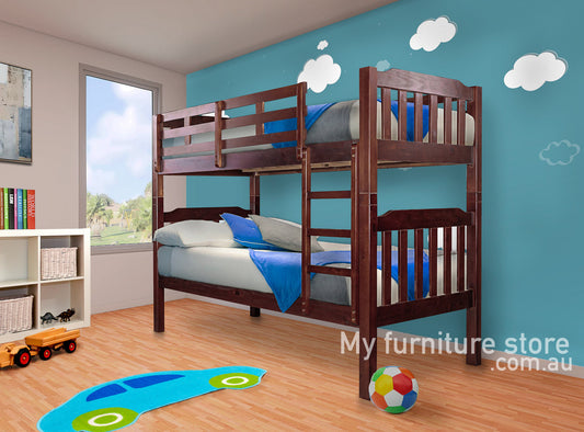 SINGLE SOMERSET (CUSTOM MADE) BUNK WITH TRUNDLE BED - ASSORTED COLOURS