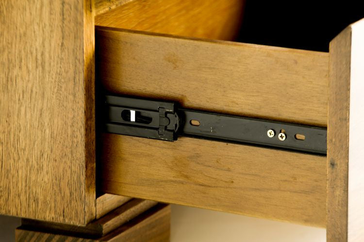 BROOKLYN QUEEN 3 PIECE BEDSIDE BEDROOM SUITE - RUSTIC