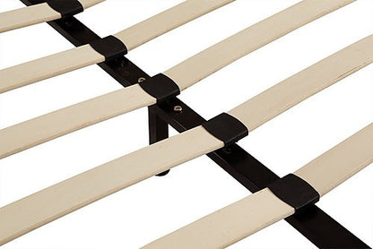 DOUBLE MAINE LEATHERETTE BED FRAME - BLACK