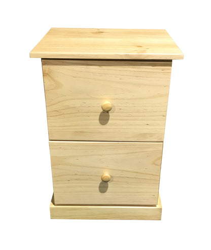 URBAN (AUSSIE MADE) FILING CABINET - 2 DRAWERS - ASSORTED TIMBER COLOUR STAINS