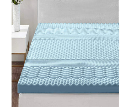 SALOME KING SIZE COOL GEL MEMORY FOAM MATTRESS TOPPER WITH BAMBOO COVER (80mm)