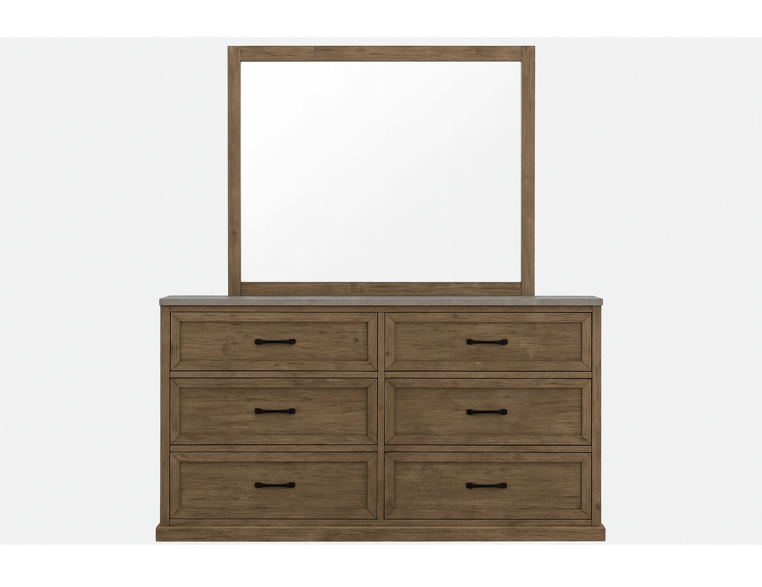 Palmer 6 Drawer Dresser With Mirror - As Pictured