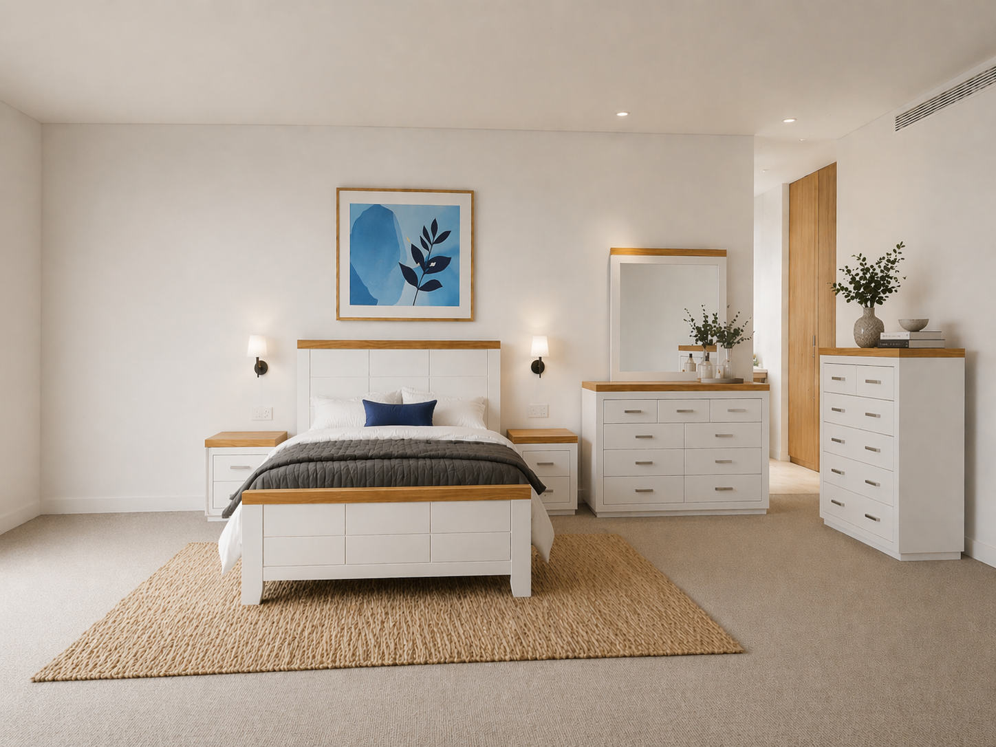 Single Narrabeen (AUSSIE MADE) Bed - Two Tone - Assorted Painted Colours