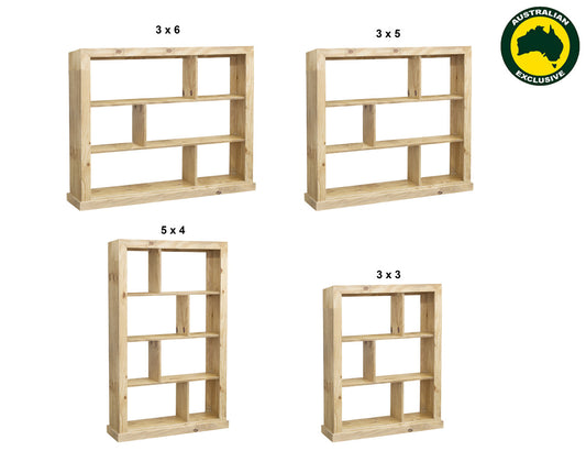 Industrialised (AUSSIE MADE) Lowline Room Divider Collection - Assorted Stained Colours