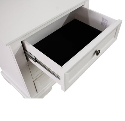 KING 5 AUSTIN PIECE (DRESSER) BEDROOM SUITE - WHITE