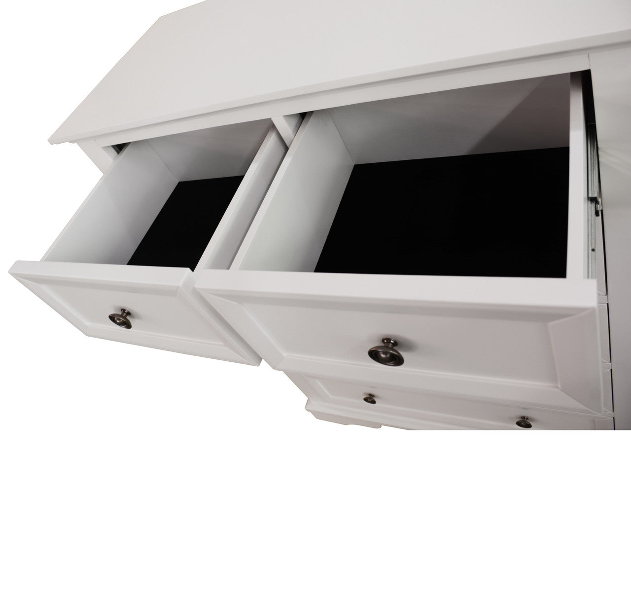 KING AUSTIN 4 PIECE (TALLBOY) BEDROOM SUITE - WHITE