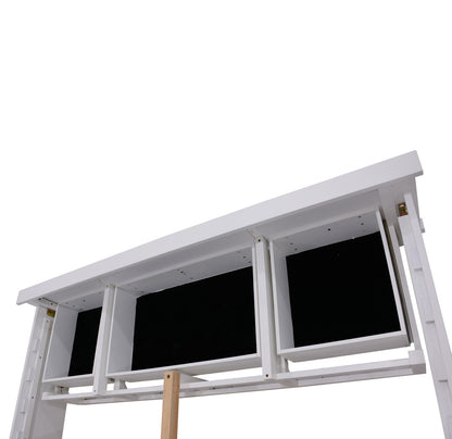 CHANELLE KING 3 PIECE BED PANEL BEDSIDE BEDROOM SUITE - (22-9-5-14-14-1) - WHITE