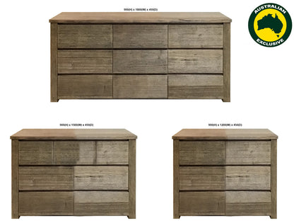 JACKY (AUSSIE MADE) LOWBOY COLLECTION - TASSIE OAK COMBINATION - ASSORTED COLOURS - STARTING FROM $1799