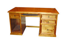 JAMIESON (AUSSIE MADE) TIMBER DESK - 1450(W) x 700(D) - ASSORTED STAINED COLOURS