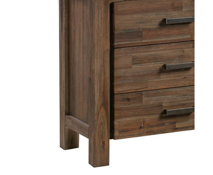 JARVAN DRESSER MITH MIRROR - CHOCOLATE