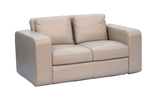 JOH 2 SEATER SOFA - 100% COW LEATHER  - ASSORTED COLOURS