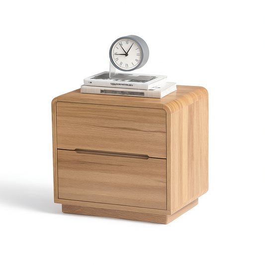 Jable 2 Drawer Bedside Table - Messmate