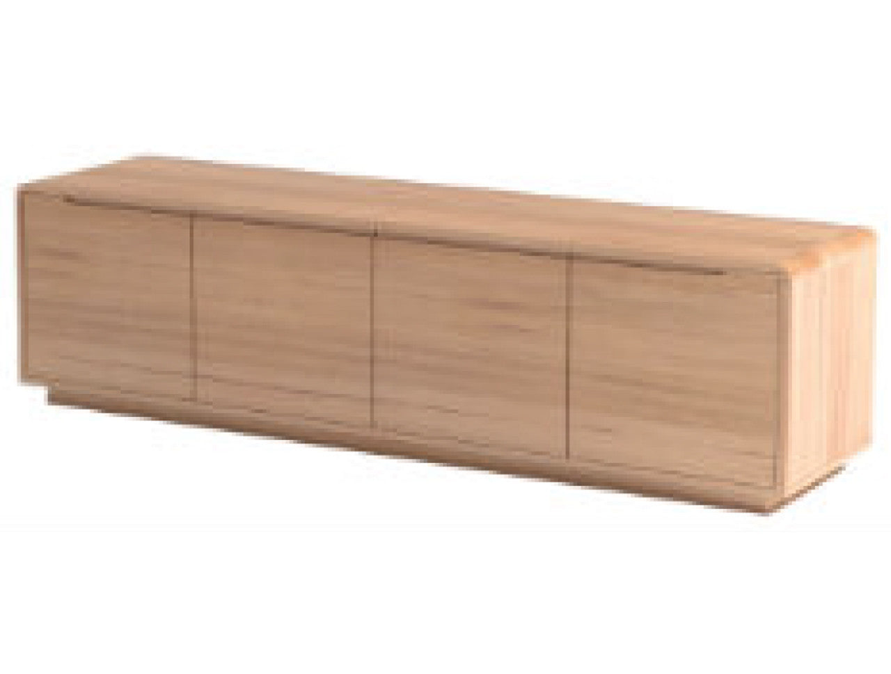Jable 4 Drawer Lowline TV Unit - 560(H) X 1800(W) X 450(D) - Messmate