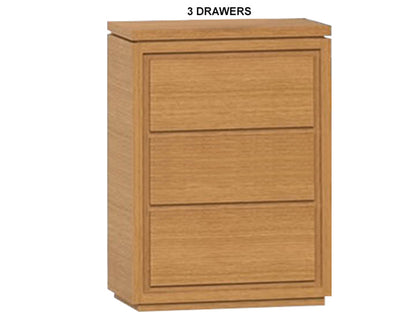 JACKIE (AUSSIE MADE) BEDSIDE TABLE WITH FLOATING BASE COLLECTION - TASSIE OAK COMBINATION - ASSORTED STAINED COLOURS - STARTING FROM $699