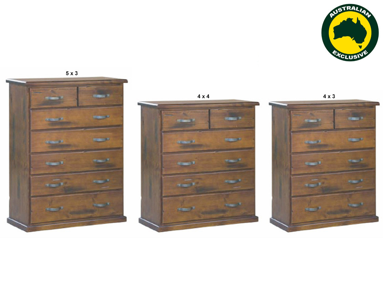 JAMAICA (AUSSIE MADE) TALLBOY COLLECTION - ASSORTED STAINED COLOURS - STARTING FROM $1099