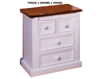 JANE (AUSSIE MADE) BEDSIDE TABLE COLLECTION - ASSORTED PAINTED / STAINED COLOURS - STARTING FROM $449