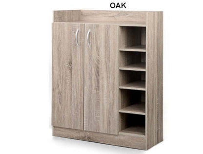 JENNY 2 DOOR SHOE CABINET COLLECTION - ASSORTED COLOURS
