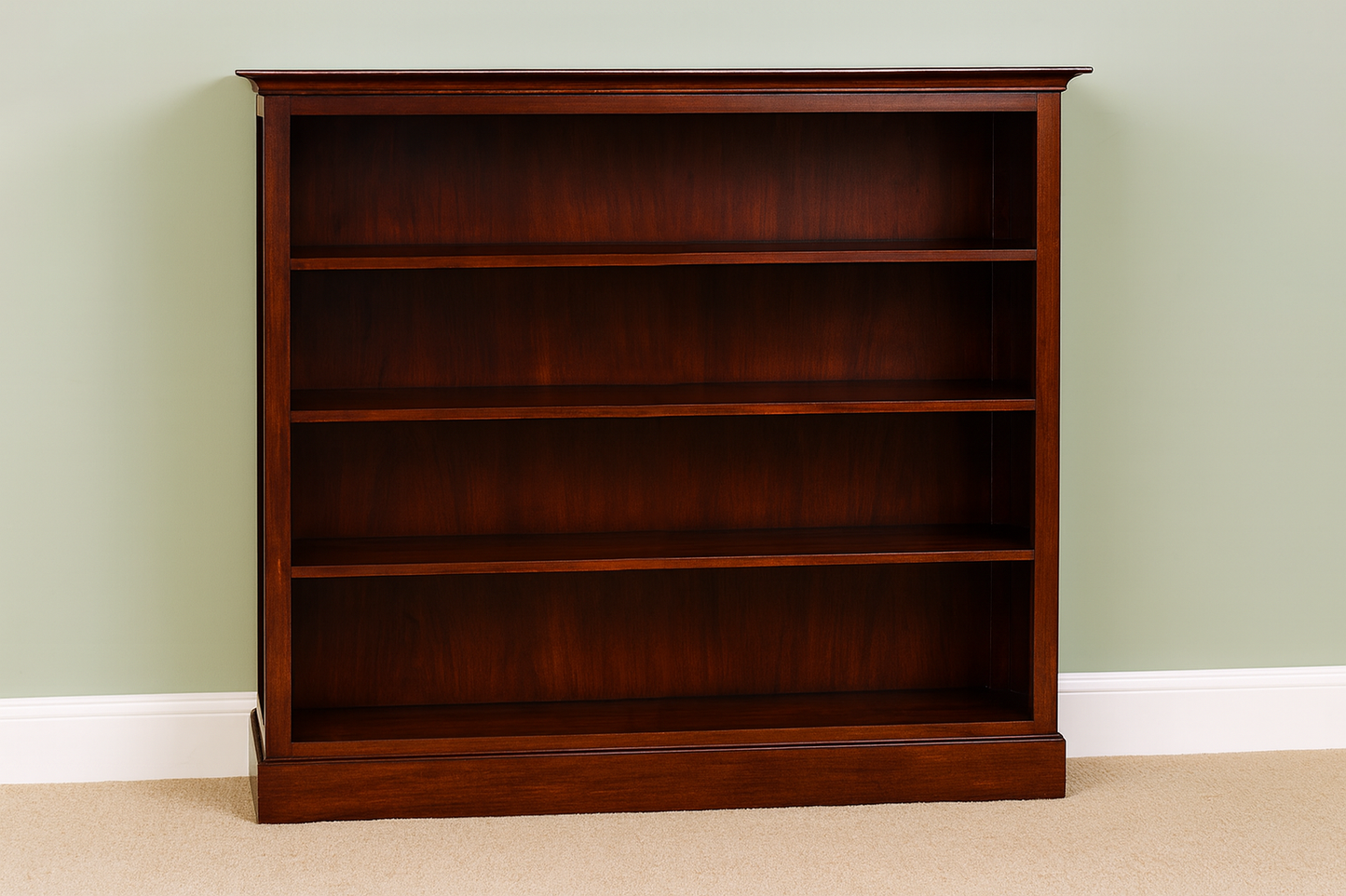JULIAN (Aussie Made) LOWLINE BOOKCASE COLLECTION - TASSIE OAK COMBINATION - ASSORTED STAINED COLOURS - STARTING FROM $899