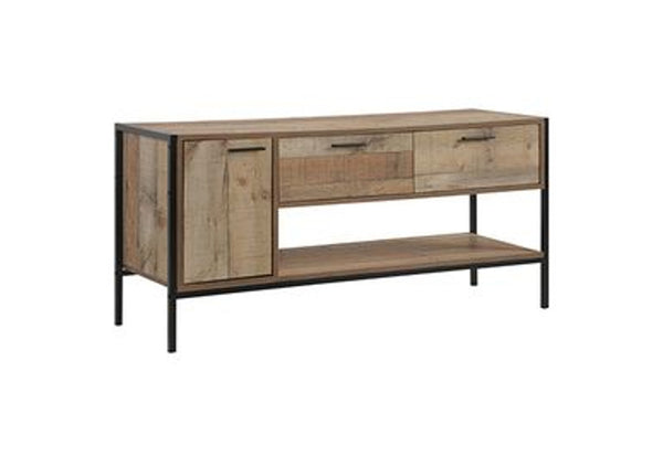 KAYN TV LOWLINE UNIT - 600(H) x 1238(W) x 400(D) - OAK FINISHED
