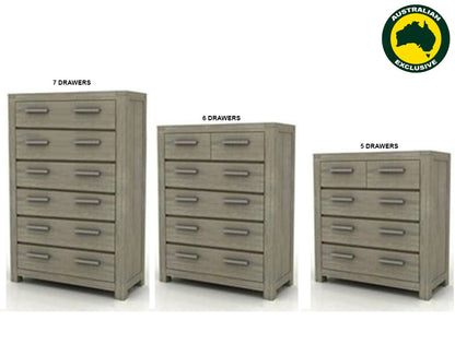 KENDALL (AUSSIE MADE) TALLBOY COLLECTION - ASSORTED STAINED COLOURS - STARTING FROM $899