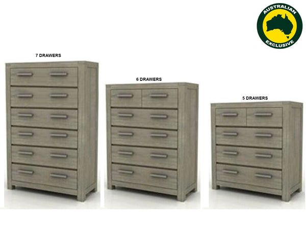 KENDALL (AUSSIE MADE) TALLBOY COLLECTION - ASSORTED STAINED COLOURS - STARTING FROM $899
