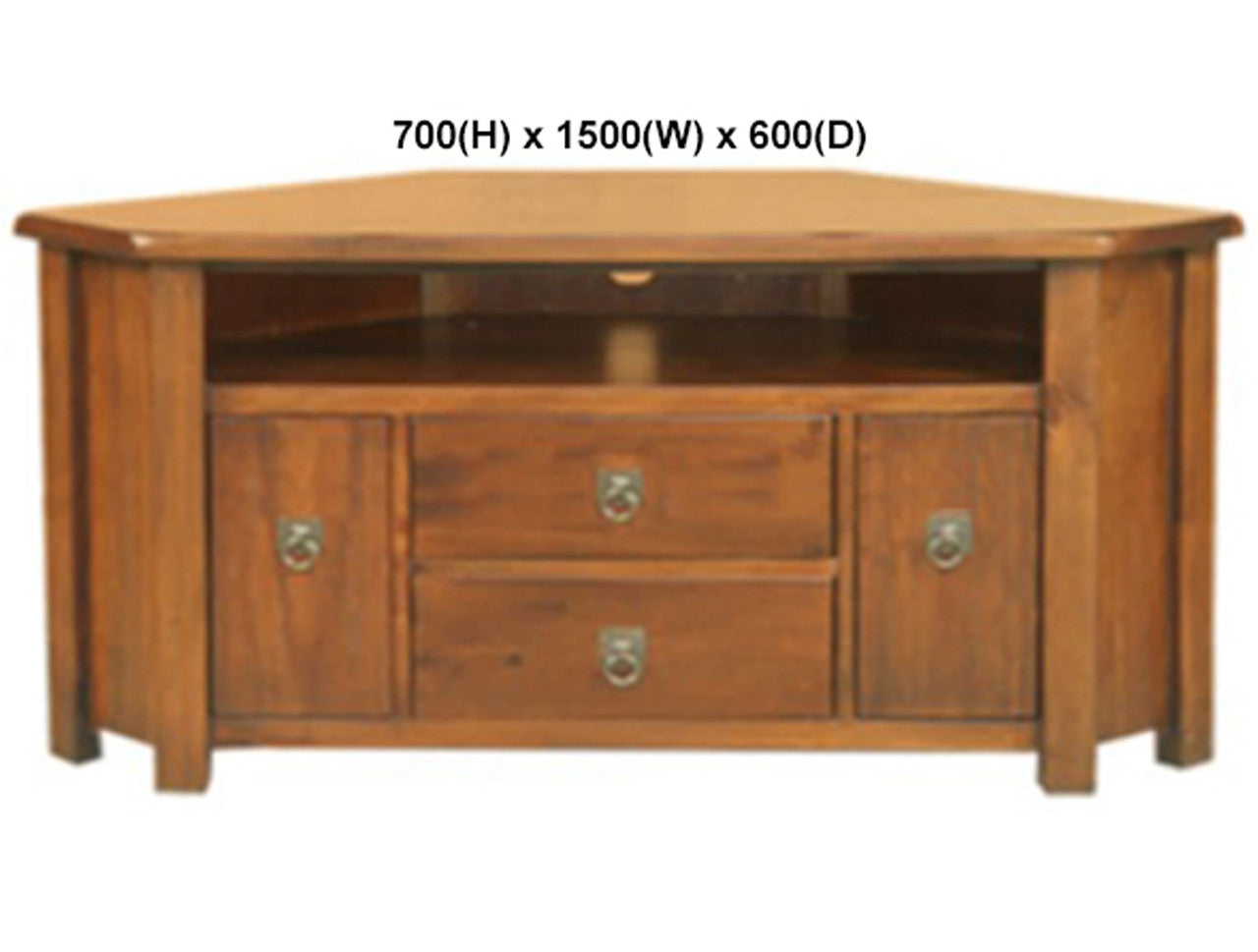 KIMBERLEY (AUSSIE MADE) CORNER TV UNIT WITH DRAWER COLLECTION - ASSORTED STAINED COLOURS - STARTING FROM $999