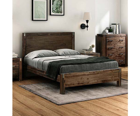 KING JARVAN BED - CHOCOLATE