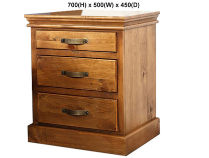 KIPLING (AUSSIE MADE) BEDSIDE TABLE COLLECTION - ASSORTED STAINED COLOURS - STARTING FROM $449
