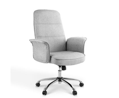 KIRSCH FABRIC GAS LIFT OFFICE CHAIR - GREY