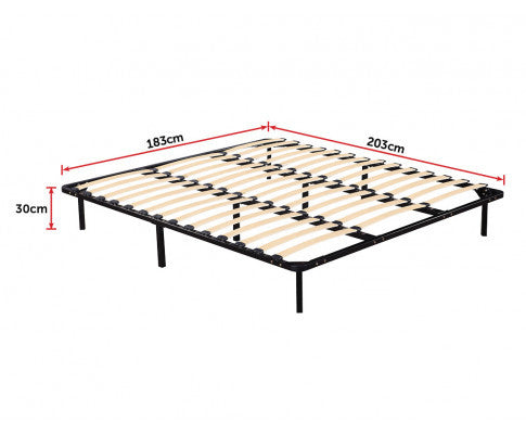 King Dublin Metal Bed Frame - Black