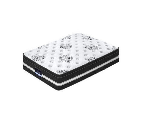 KING SINGLE QUARTZ EURO TOP COOL GEL POCKET SPRING MATTRESS - MEDIUM FIRM