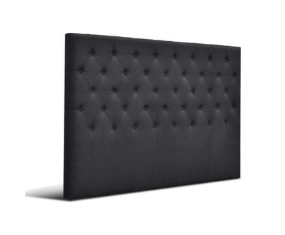 KING CELCIUS LINEN FABRIC HEADBOARD BEDHEAD - BEDHEAD HEIGHT 1200(H) - CHARCOAL
