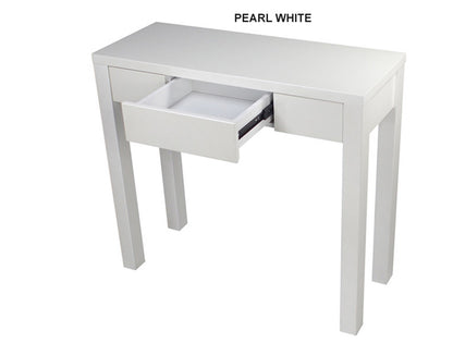KAREN HALLWAY TABLE - 900(H) X 1000(W) X 400(D) - HIGH GLOSS WHITE OR PEARL WHITE