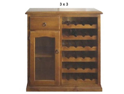KENT (AUSSIE MADE) WINE RACK COLLECTION - ASSORTED STAINED COLOURS - STARTING FROM $1199