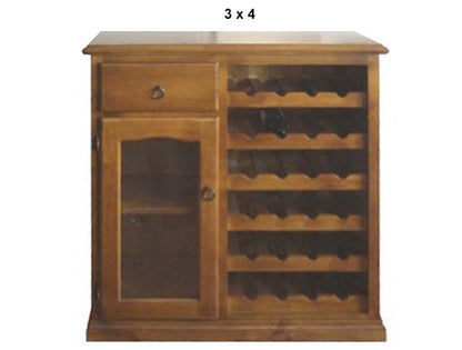 KENT (AUSSIE MADE) WINE RACK COLLECTION - ASSORTED STAINED COLOURS - STARTING FROM $1199