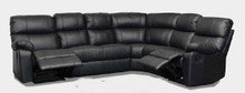 KINGSTON 6 SEATER CORNER SOFA - BLACK (3186) OR BROWN (3187)