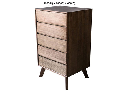 KOKO (AUSSIE MADE) TALLBOY COLLECTION - TASSIE OAK COMBINATION - ASSORTED STAINED COLOURS - STARTING FROM $1299