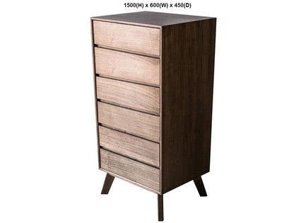 KOKO (AUSSIE MADE) TALLBOY COLLECTION - TASSIE OAK COMBINATION - ASSORTED STAINED COLOURS - STARTING FROM $1299
