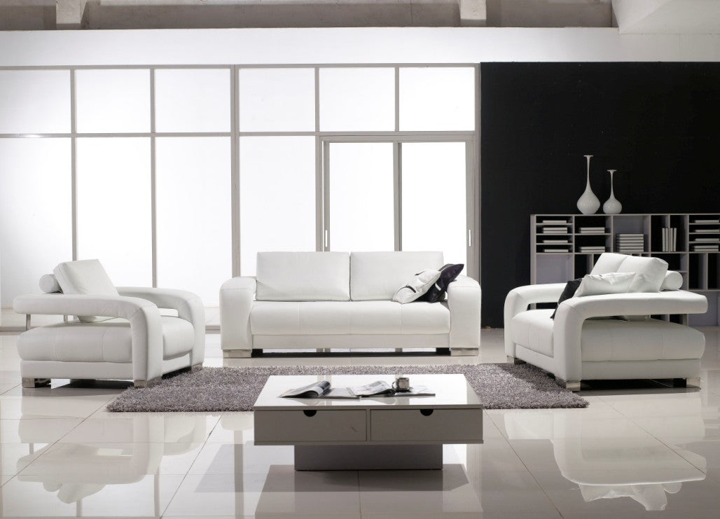 HARRIET 3R +2R + 1R  LOUNGE SUITE( MODEL-L618) IN TOP GRAIN LEATHER + PVC - ASSORTED COLOURS