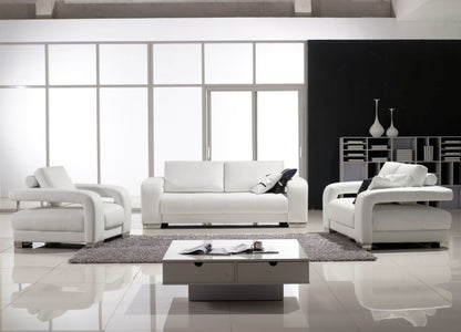 HARRIET 3R +2R + 1R  LOUNGE SUITE( MODEL-L618) IN TOP GRAIN LEATHER + PVC - ASSORTED COLOURS