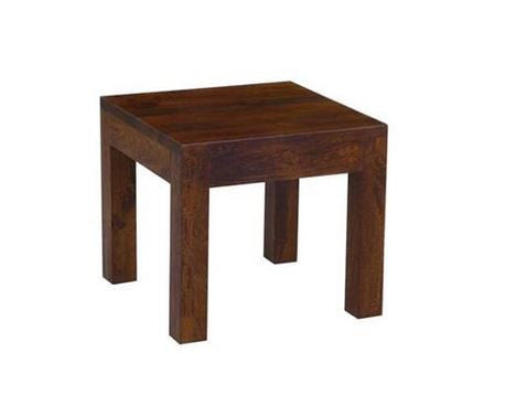 BLOCK CUBE  (WOMR-035) LAMP  TABLE  - LIGHT HONEY