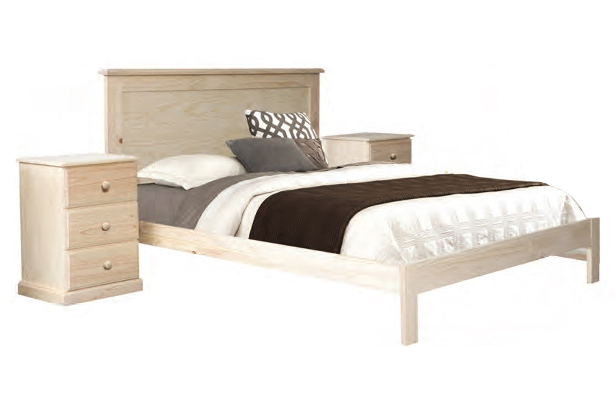 QUEEN LANDEN (AUSSIE MADE) BED - WITH DOONA FOOT - STAINED