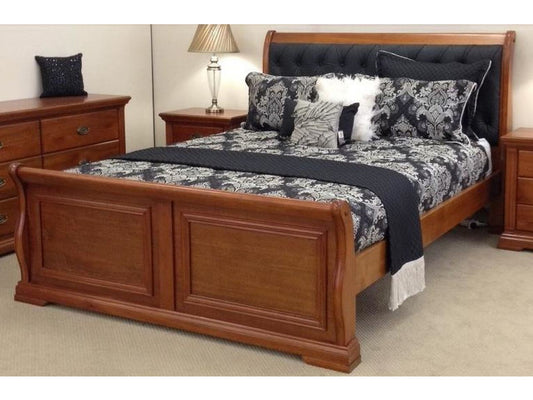 King Layfield Hardwood Bed Frame - Bedroom Suite - (MODEL:22-9-3-20-15-18-9-1)