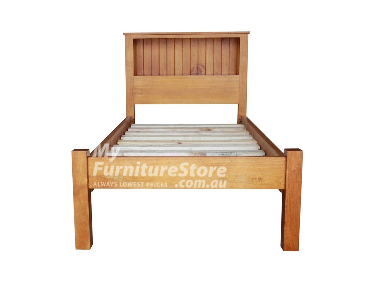 KING SINGLE LEETON (AUSSIE MADE) BOOKEND BED - ASSORTED COLOURS